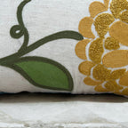 18x18" Embroidered Floral Boho Floral Throw Pillow Decorative Cover - Che Cose Belle