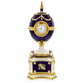 1904 Kelch Chanticleer Royal Imperial Musical Easter Egg in Purple Enamel - Che Cose Belle