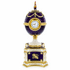 1904 Kelch Chanticleer Royal Imperial Musical Easter Egg in Purple Enamel - Che Cose Belle