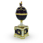 1904 Kelch Chanticleer Royal Imperial Musical Easter Egg in Purple Enamel - Che Cose Belle