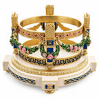 1907 Love Trophies Egg (Cradle with Garlands) Musical Royal Easter Egg - Che Cose Belle
