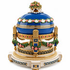 1907 Love Trophies Egg (Cradle with Garlands) Musical Royal Easter Egg - Che Cose Belle