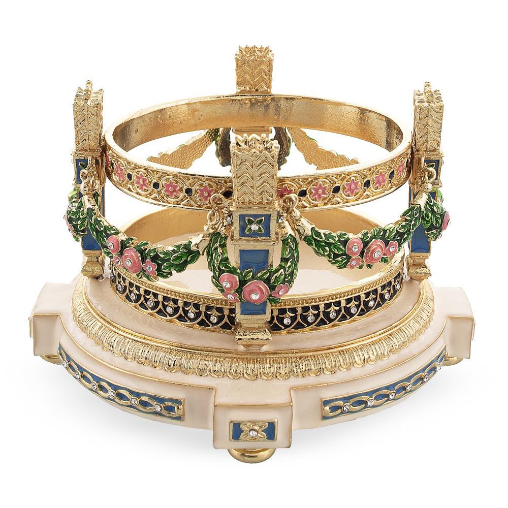 1907 Love Trophies Egg (Cradle with Garlands) Musical Royal Easter Egg - Che Cose Belle