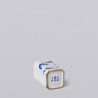 1920s Blue and White Porcelain Fish Square Vase - Che Cose Belle