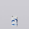 1920s Blue and White Porcelain Fish Square Vase - Che Cose Belle