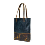 Blue Women's Leather Tote