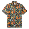 1950s Hawaiian Shirt For Men Flower Button-down Shirt Short Sleeve 100% Cotton Shirt - Che Cose Belle