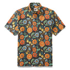 1950s Hawaiian Shirt For Men Flower Button-down Shirt Short Sleeve 100% Cotton Shirt - Che Cose Belle