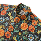 1950s Hawaiian Shirt For Men Flower Button-down Shirt Short Sleeve 100% Cotton Shirt - Che Cose Belle