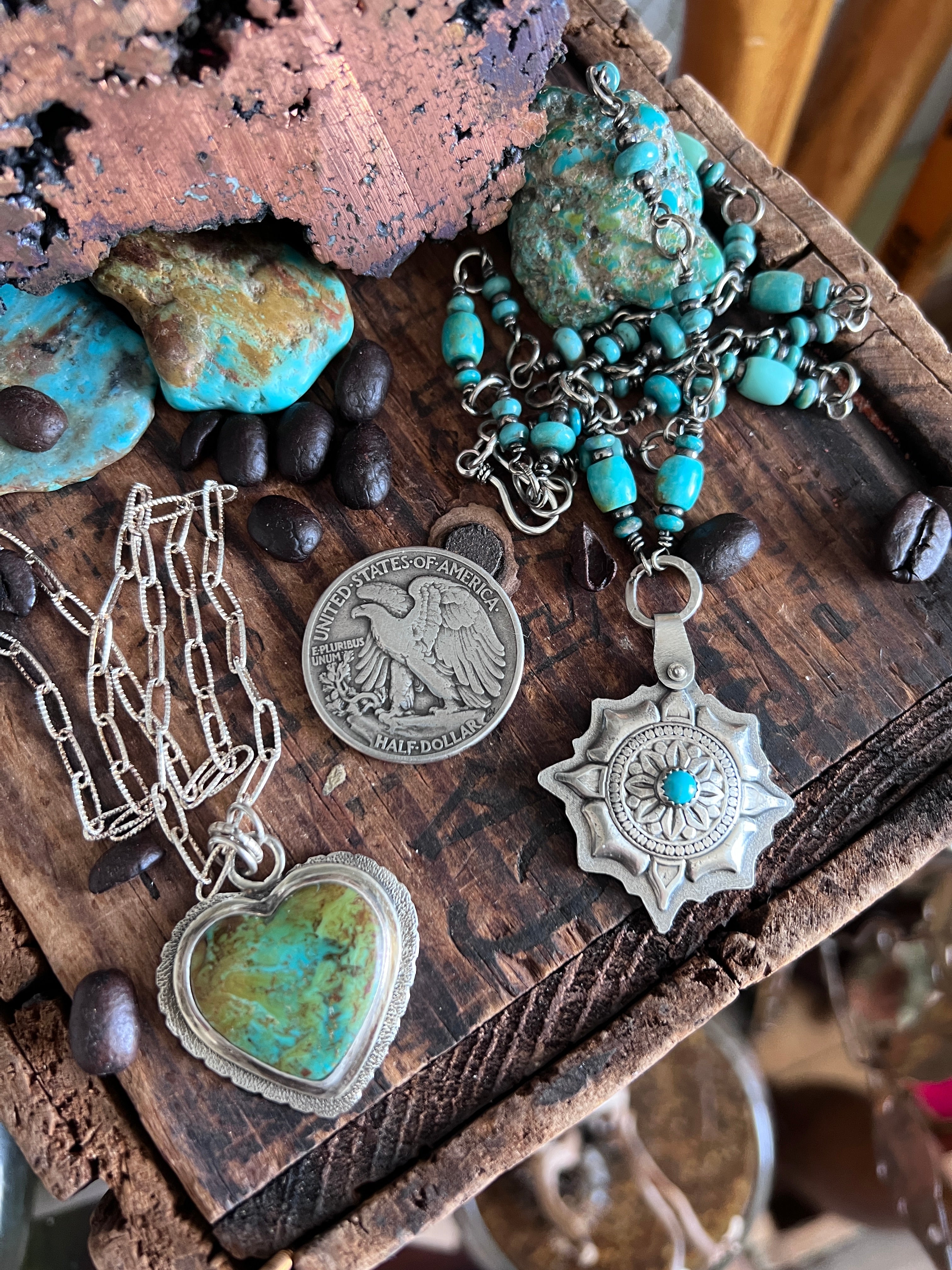 Tularosa Sterling Silver & Turquoise Heart Necklace