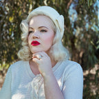 The Head-Turner Structured Beret by Lipstick & Chrome -WINE