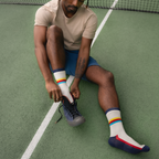 Mid-Stripe Crew Sock