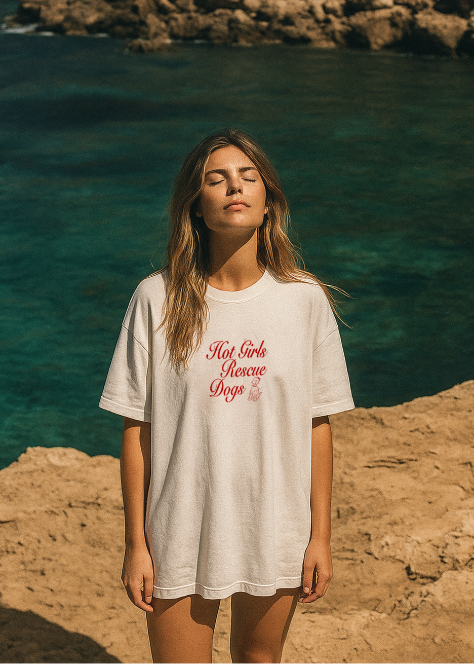 HOT GIRLS RESCUE DOGS TEE
