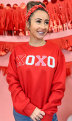 Soft Chenille XOXO Sweatshirt