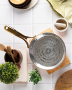 Copper Frypan (Frying Pan) with Brass Handle - Saute Pan