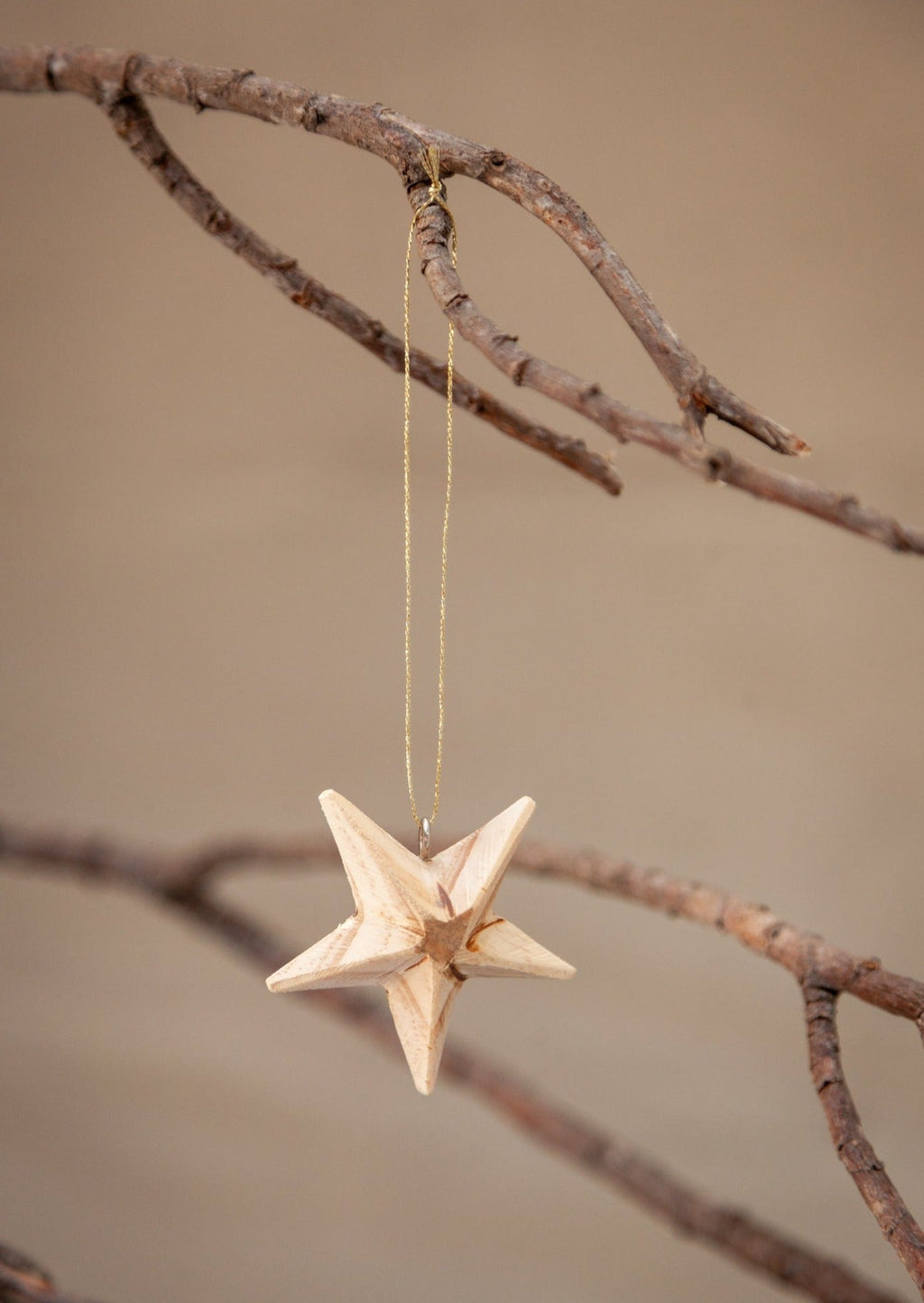 Wooden Star Ornament