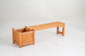 2-in-1 Outdoor Bench with Raised Garden Bed with Spacious Seat and Detachable Bottom Plates - Che Cose Belle