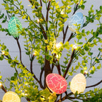 2' Pre-Lit Artificial Easter Egg Twig Tree with Greens and 24 Warm White LED Lights - Che Cose Belle