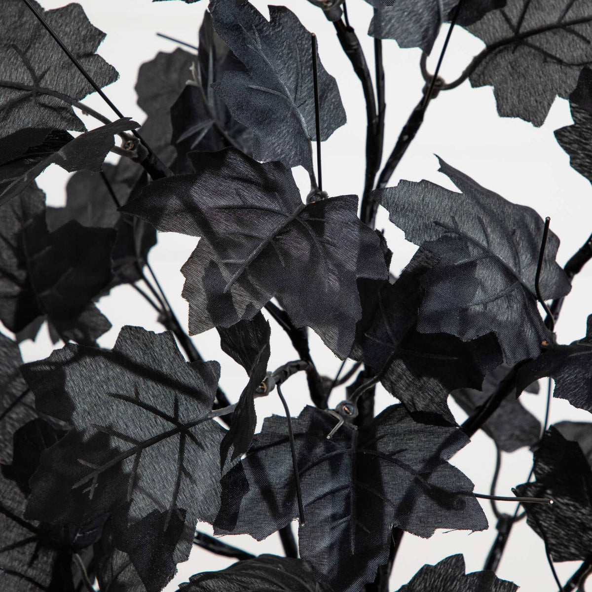 2' Pre-Lit Artificial Halloween Black Maple Tree with 24 Orange & Purple LED Lights - Che Cose Belle