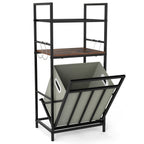 2-Tier Laundry Hamper with Tilt-out Basket-Black - Che Cose Belle