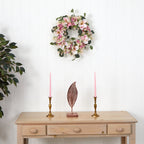 20” Hydrangea and Magnolia Artificial Wreath - Che Cose Belle