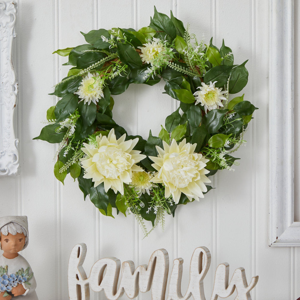 20” Protea Artificial Wreath - Che Cose Belle