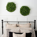 20” UV Resistant Irish Green Meadow Artificial Living Wall Art Panel in Black Aluminum Frame - Che Cose Belle
