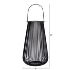 20” Vintage Black Metal Wire Votive Tea Lantern Candle Holder - Che Cose Belle
