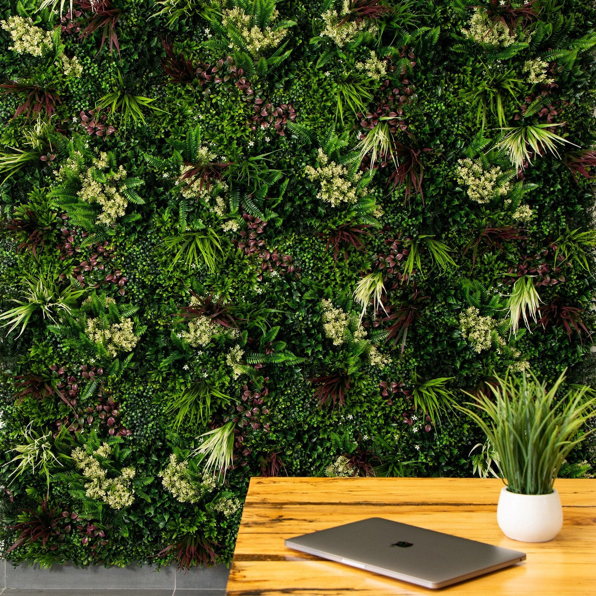 20” x 20” UV Resistant Corfu Island Artificial Living Wall Panels (Indoor/Outdoor) - Set of 3 - Che Cose Belle