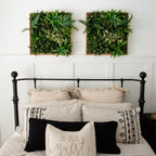 20” x 20” UV Resistant Queensland Rainforest Artificial Living Wall Art Panel in Light Wood - Che Cose Belle