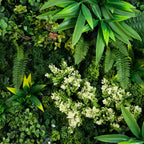 20” x 20” UV Resistant Queensland Rainforest Artificial Living Wall Art Panel in Light Wood - Che Cose Belle