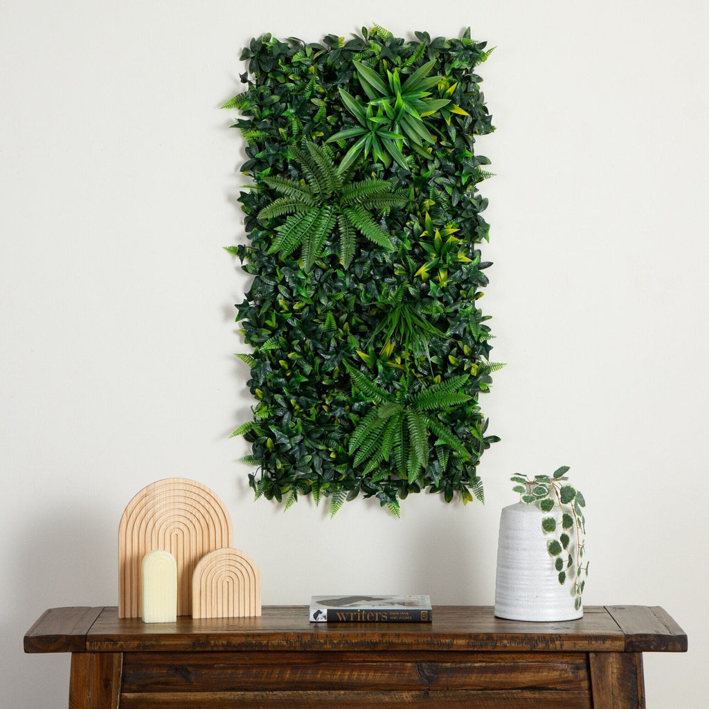 20” x 40” UV Resistant Andean Cloud Forest Artificial Living Wall Panel (Indoor/Outdoor) - Che Cose Belle