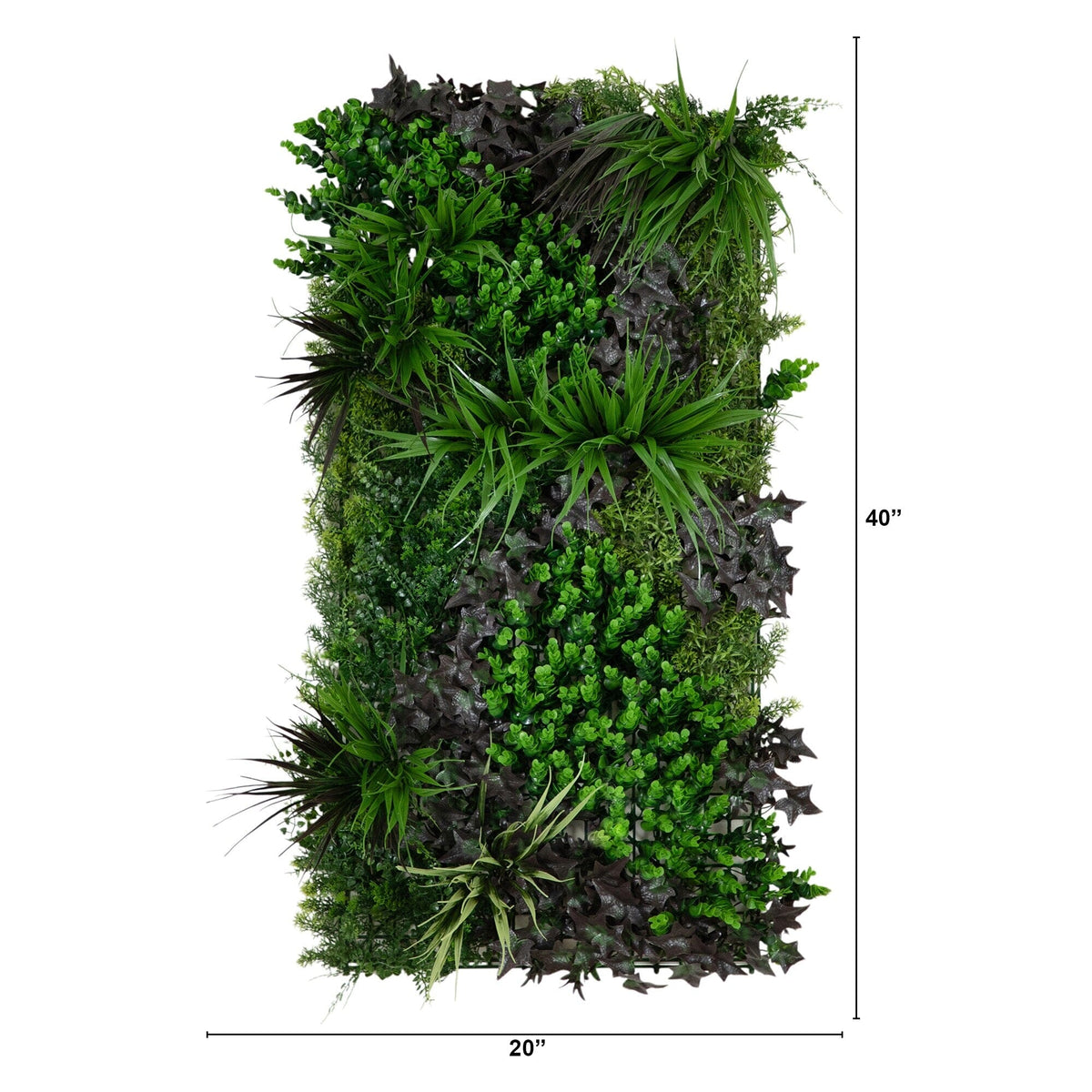 20” x 40” UV Resistant Borneo Jungle Artificial Living Wall Panel (Indoor/Outdoor) - Che Cose Belle