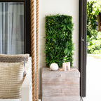 20” x 40” UV Resistant Costa Rican Forest Artificial Living Wall Art Panel in Dark Wood - Che Cose Belle