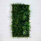 20” x 40” UV Resistant Costa Rican Forest Artificial Living Wall Art Panel in Dark Wood - Che Cose Belle