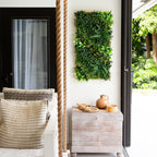 20” x 40” UV Resistant Hawaiian Islands Artificial Living Wall Art Panel in Light Wood-Like - Che Cose Belle