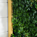 20” x 40” UV Resistant Hawaiian Islands Artificial Living Wall Art Panel in Light Wood-Like - Che Cose Belle
