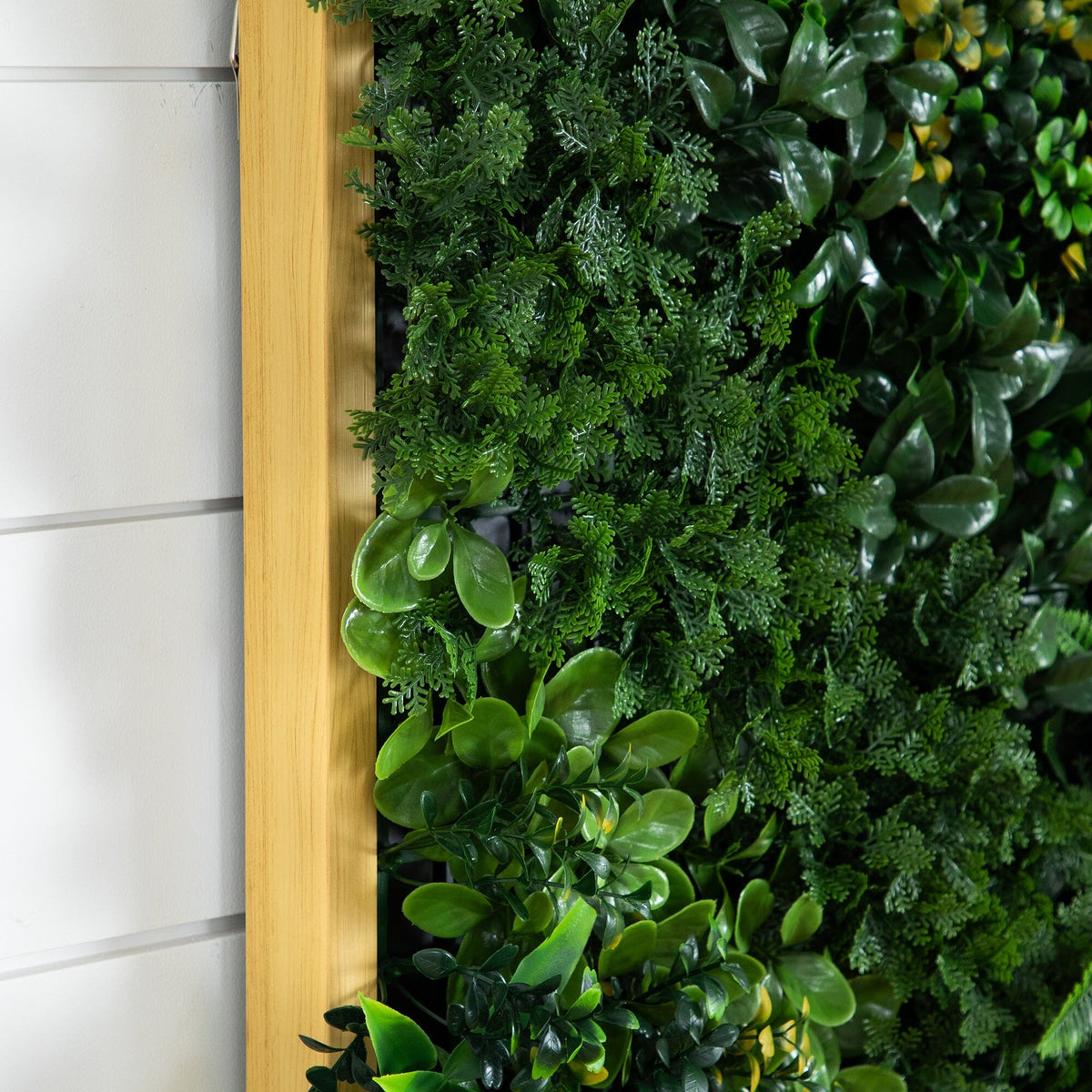 20” x 40” UV Resistant Hawaiian Islands Artificial Living Wall Art Panel in Light Wood-Like - Che Cose Belle
