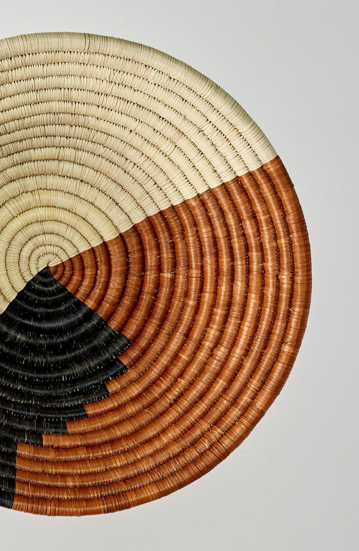 Mongu Tri-Color Hand-Woven Decorative Bowl