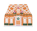 Handicraft Gingerbread House Beaded Placemat, Christmas decoration gift for her – Christmas Handmade Beaded Placemats for Dining