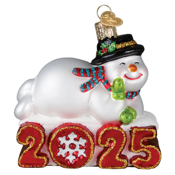 2025 Snowman Ornament Glass Ornament - Che Cose Belle