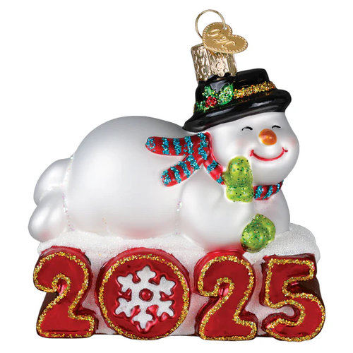 2025 Snowman Ornament Glass Ornament - Che Cose Belle