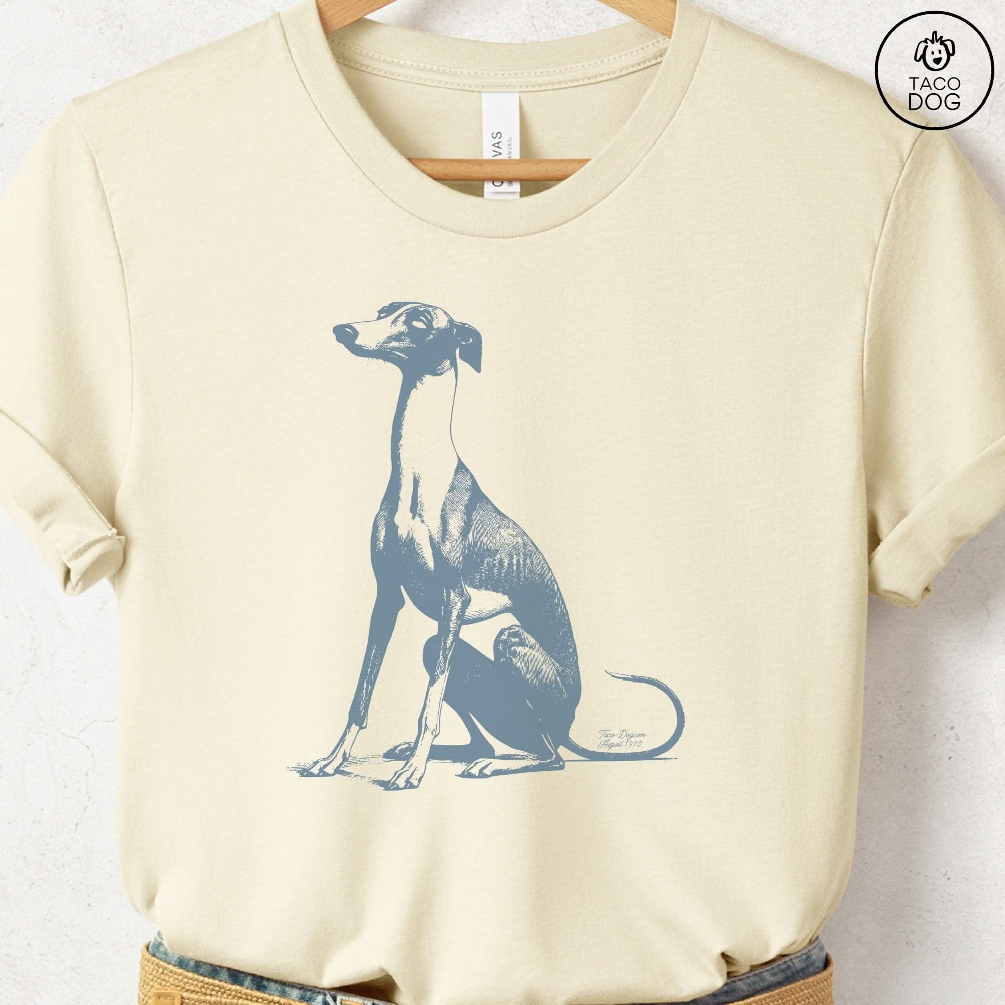 Italian Greyhound Whippet Eye Rolling Disapproving Dog T-Shirt - Che Cose Belle