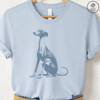 Italian Greyhound Whippet Eye Rolling Disapproving Dog T-Shirt - Che Cose Belle