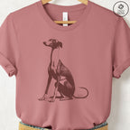 Italian Greyhound Whippet Eye Rolling Disapproving Dog T-Shirt - Che Cose Belle