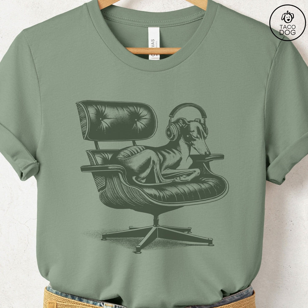 Italian Greyhound Whippet Eames Headphones T-Shirt - Che Cose Belle
