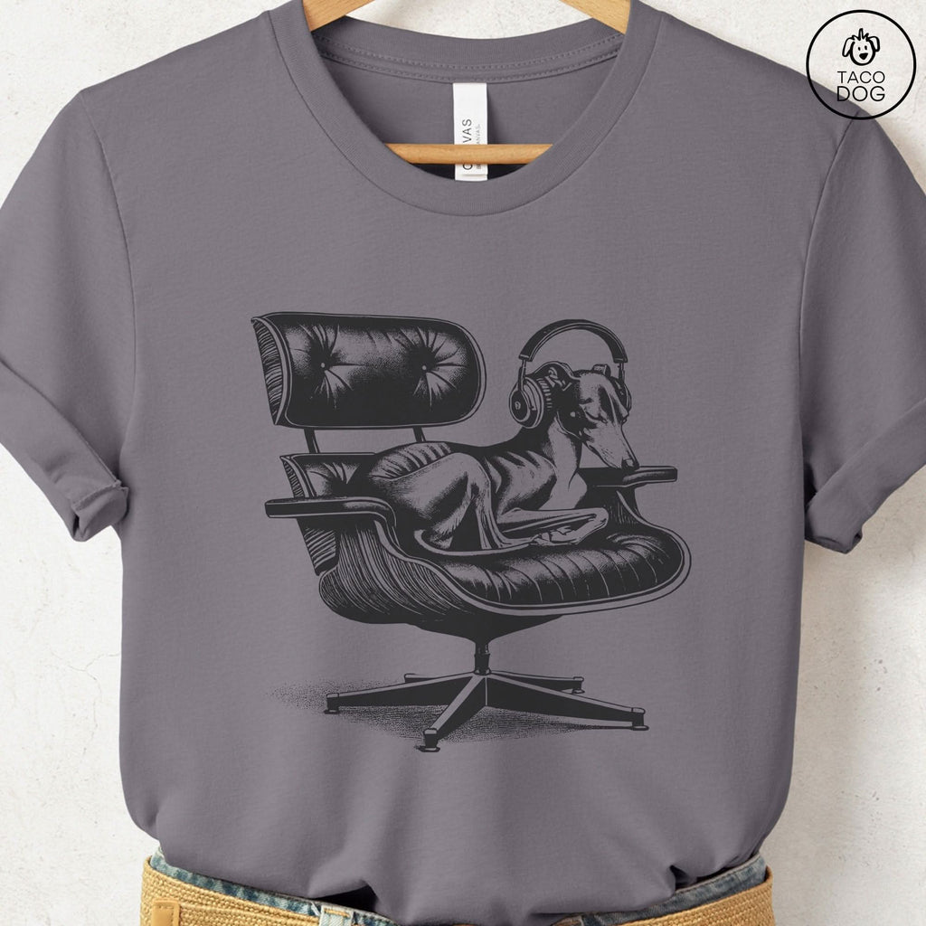 Italian Greyhound Whippet Eames Headphones T-Shirt - Che Cose Belle