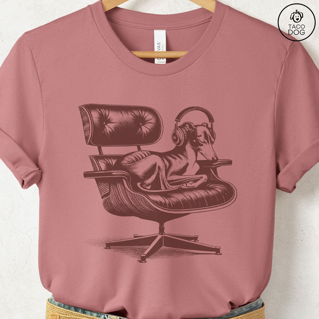 Italian Greyhound Whippet Eames Headphones T-Shirt - Che Cose Belle