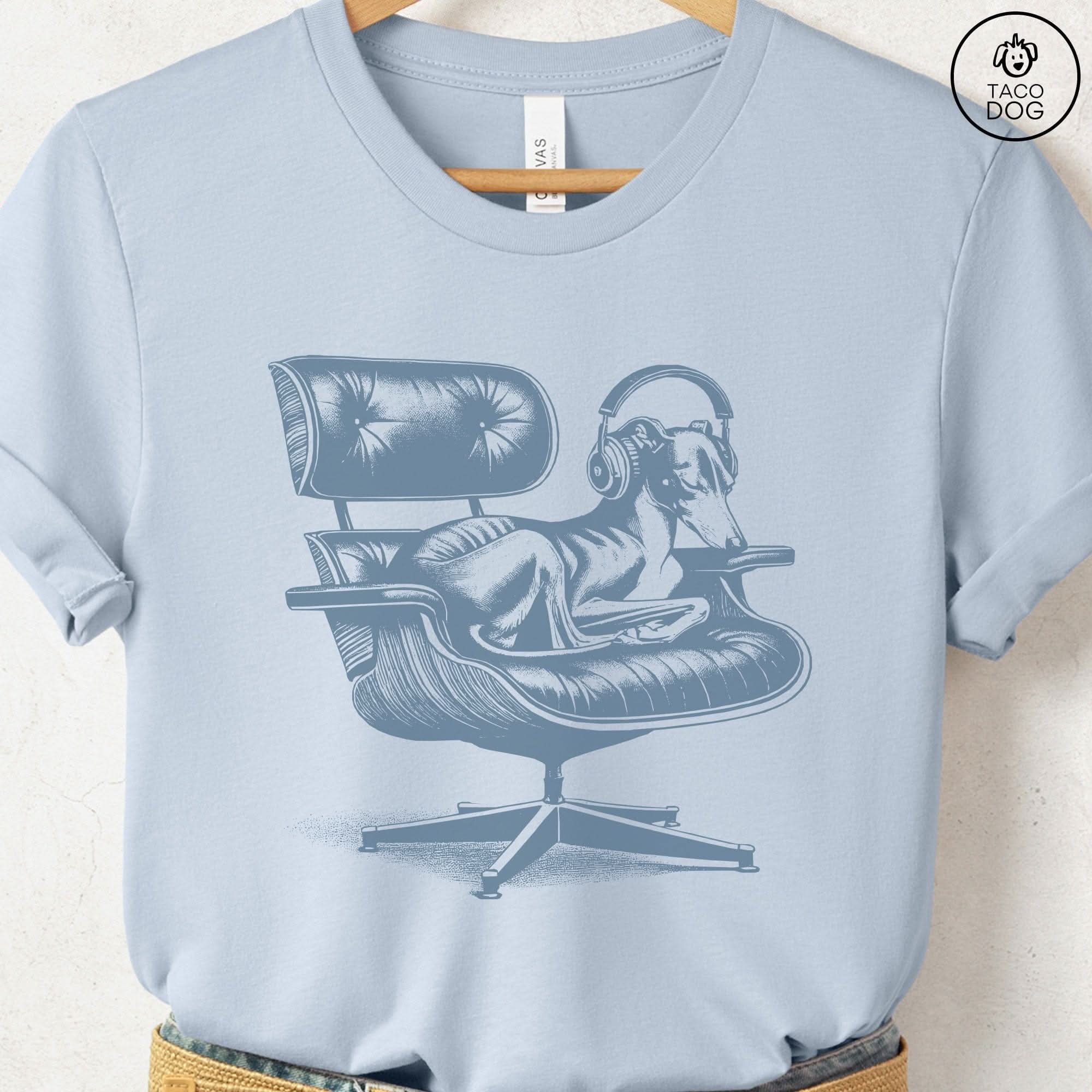 Italian Greyhound Whippet Eames Headphones T-Shirt - Che Cose Belle