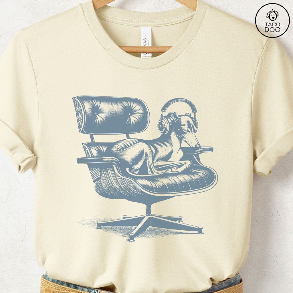 Italian Greyhound Whippet Eames Headphones T-Shirt - Che Cose Belle